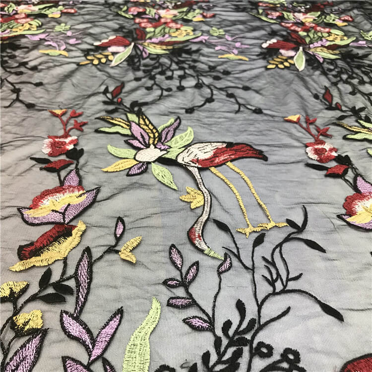 Embroidered Fabric Dress Women's Polyester for Women's Wear Wholesale 4